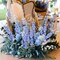 16-Piece Artificial Blue Delphinium Flowers - 33.5" Long Stem Silk Larkspur Stems for Tall Floor Vases - Faux Floral Bulk for Wedding Decor, Garden Arrangements, and Home Accents (Blue)